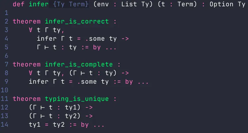 AlphaCalculus definition of inference and theorems about it