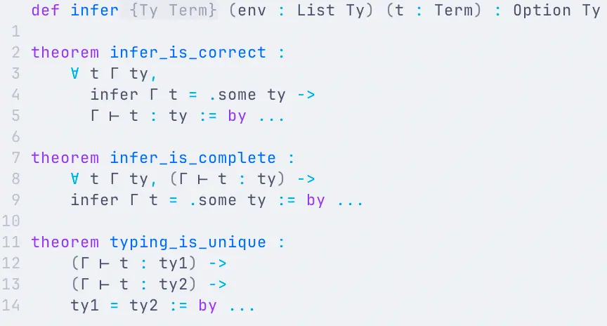 AlphaCalculus definition of inference and theorems about it